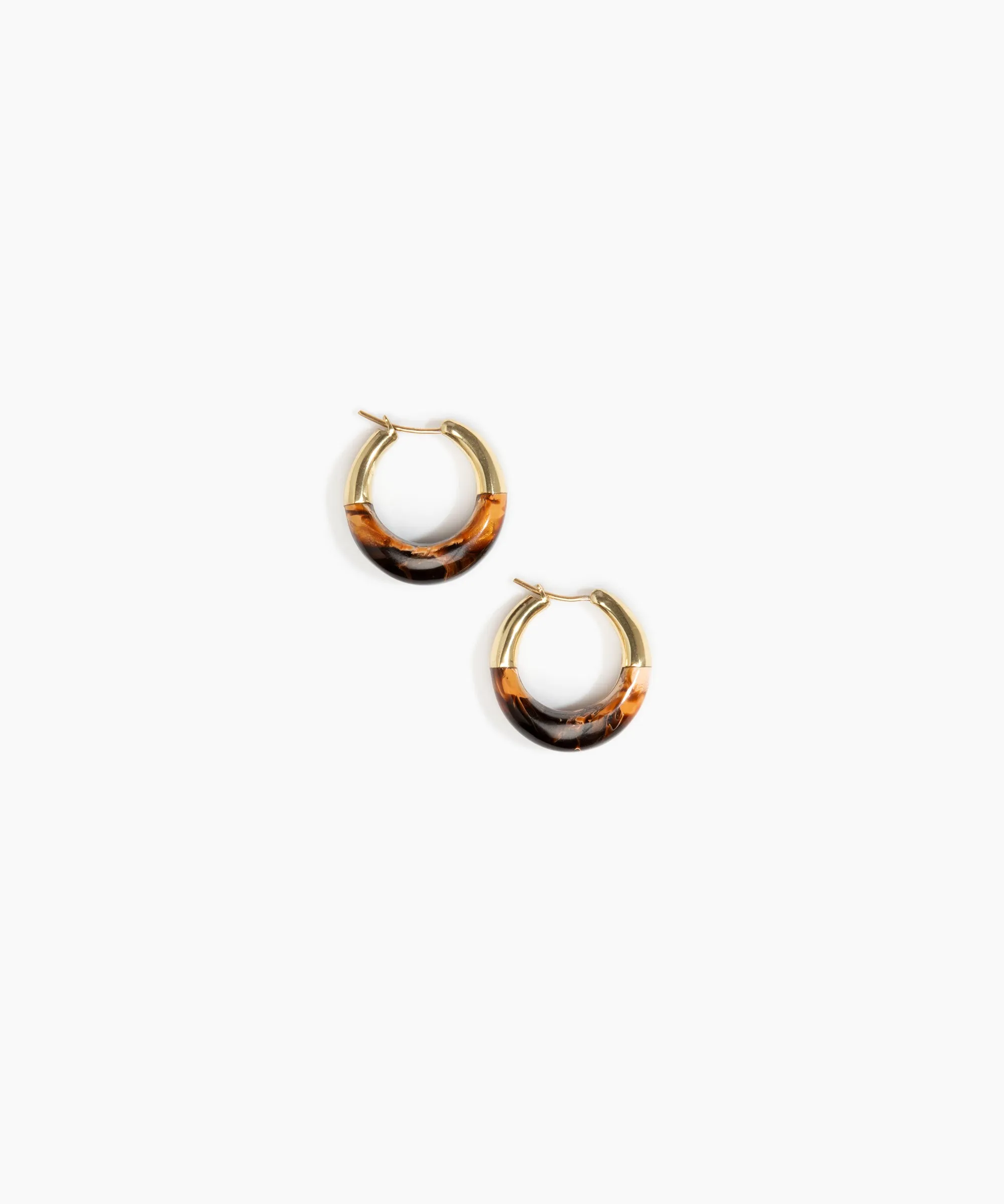 Small Horn Hoop Earrings