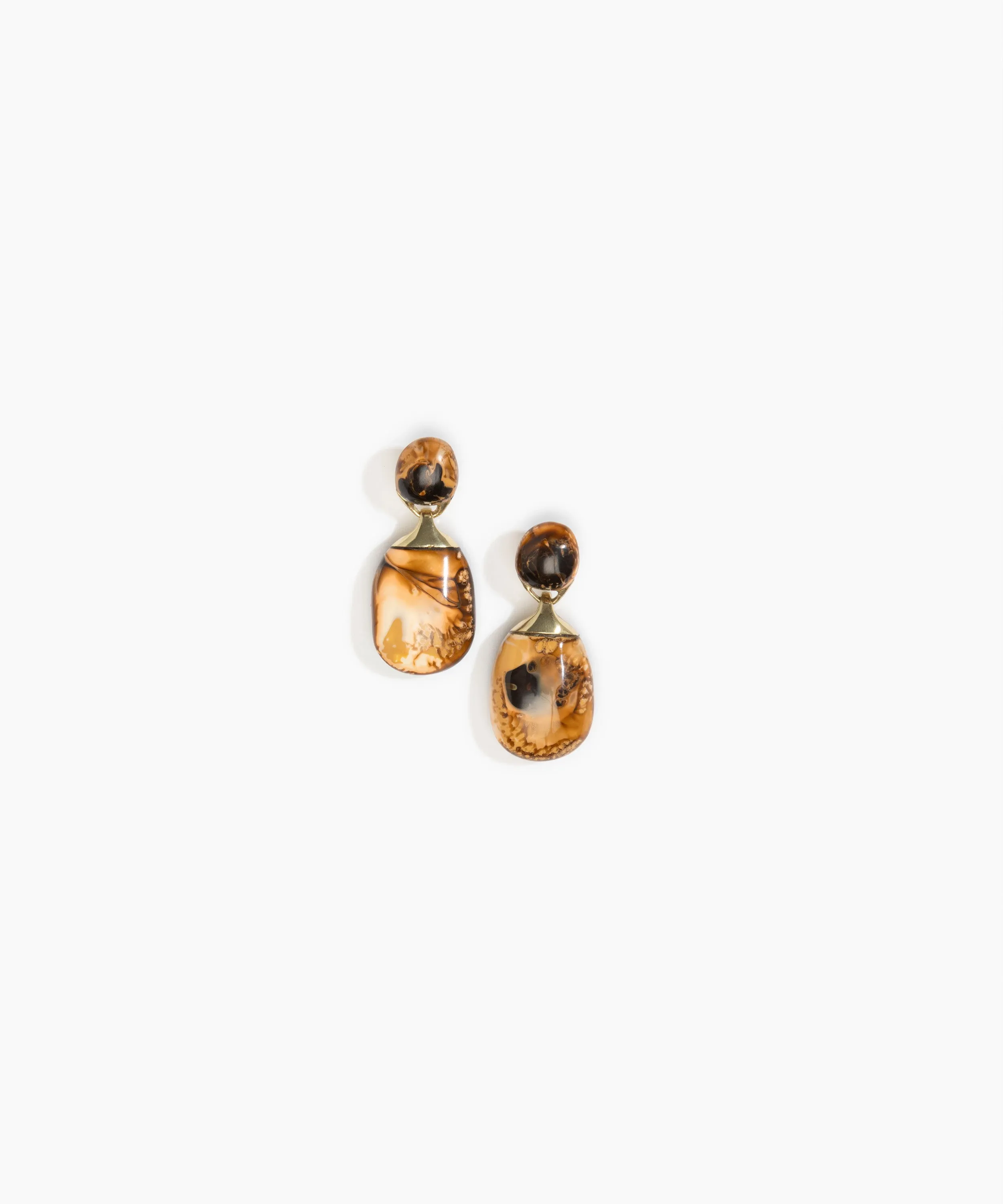 Small River Rock Earrings