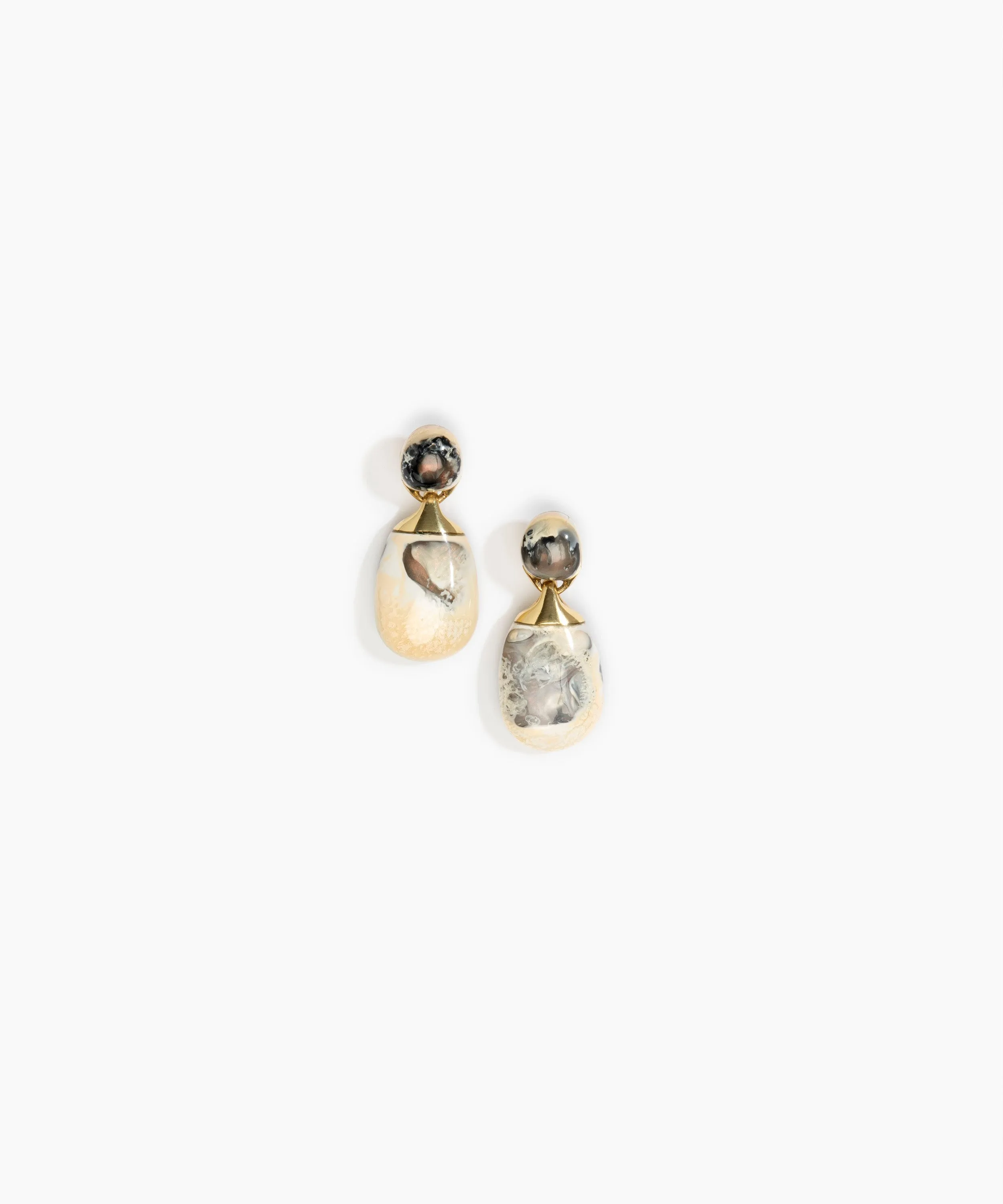 Small River Rock Earrings