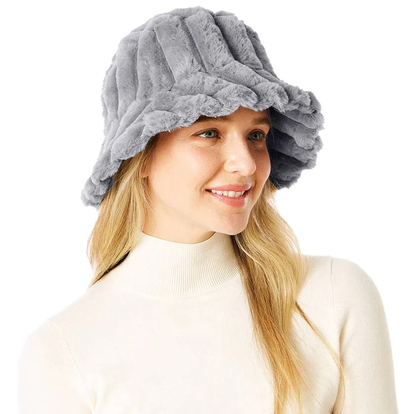 Soft Faux Fur Bucket Hat