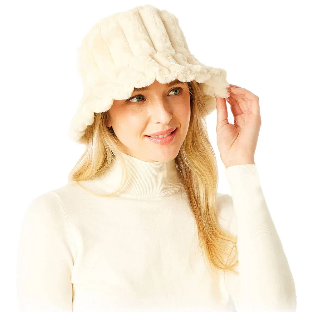 Soft Faux Fur Bucket Hat