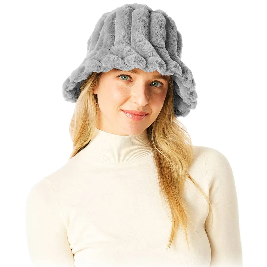 Soft Faux Fur Bucket Hat