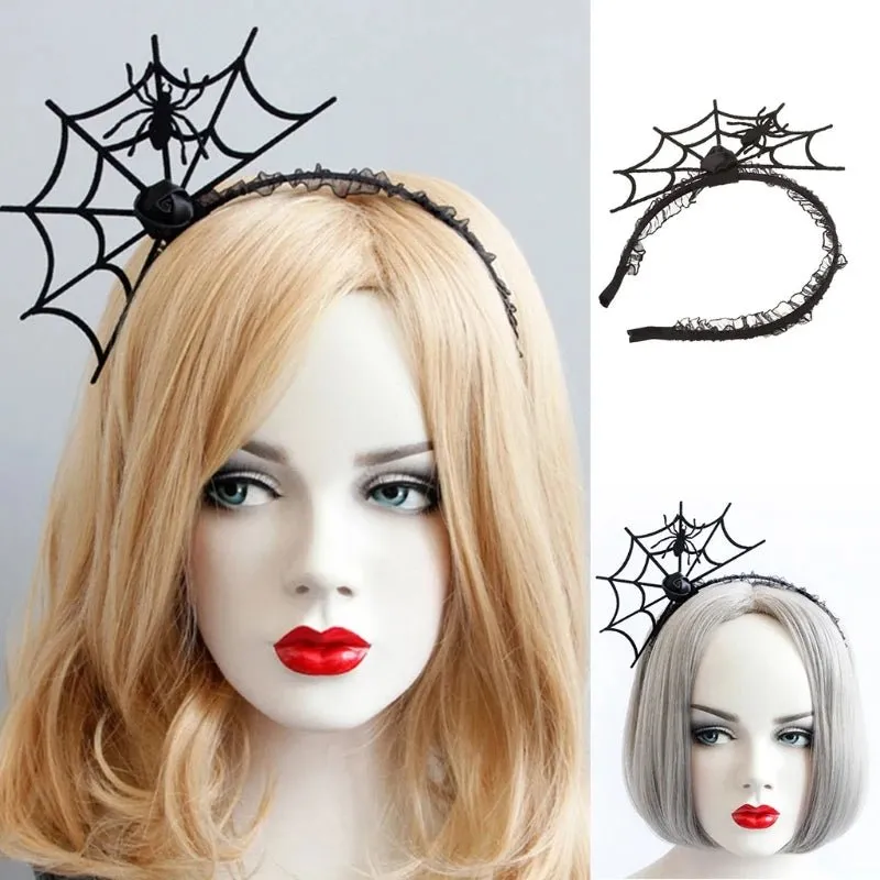 Spider Lace Halloween Headdress Set