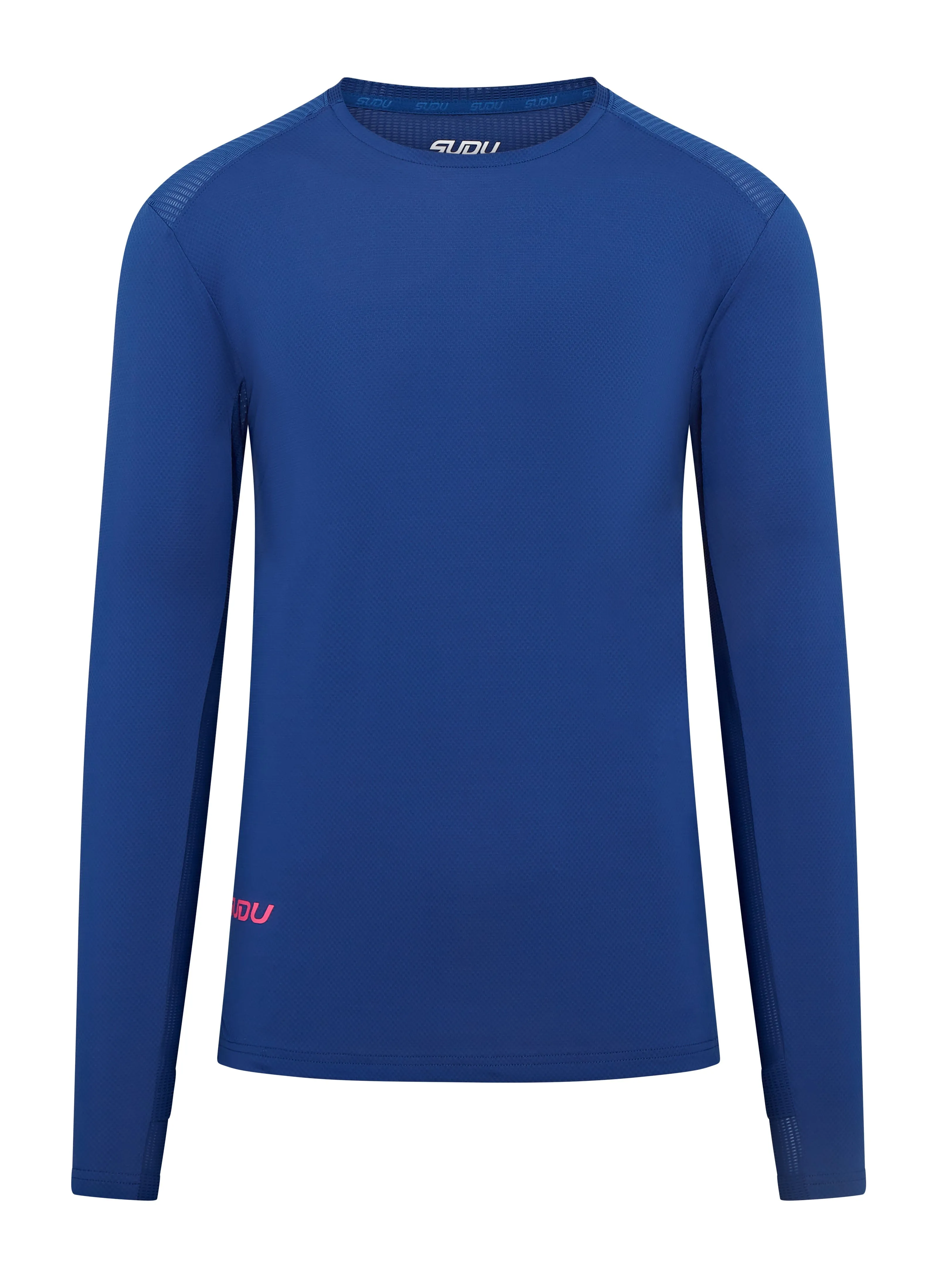 SRT LS 01 Run Long Sleeve Shirt - Dark Blue/Pink