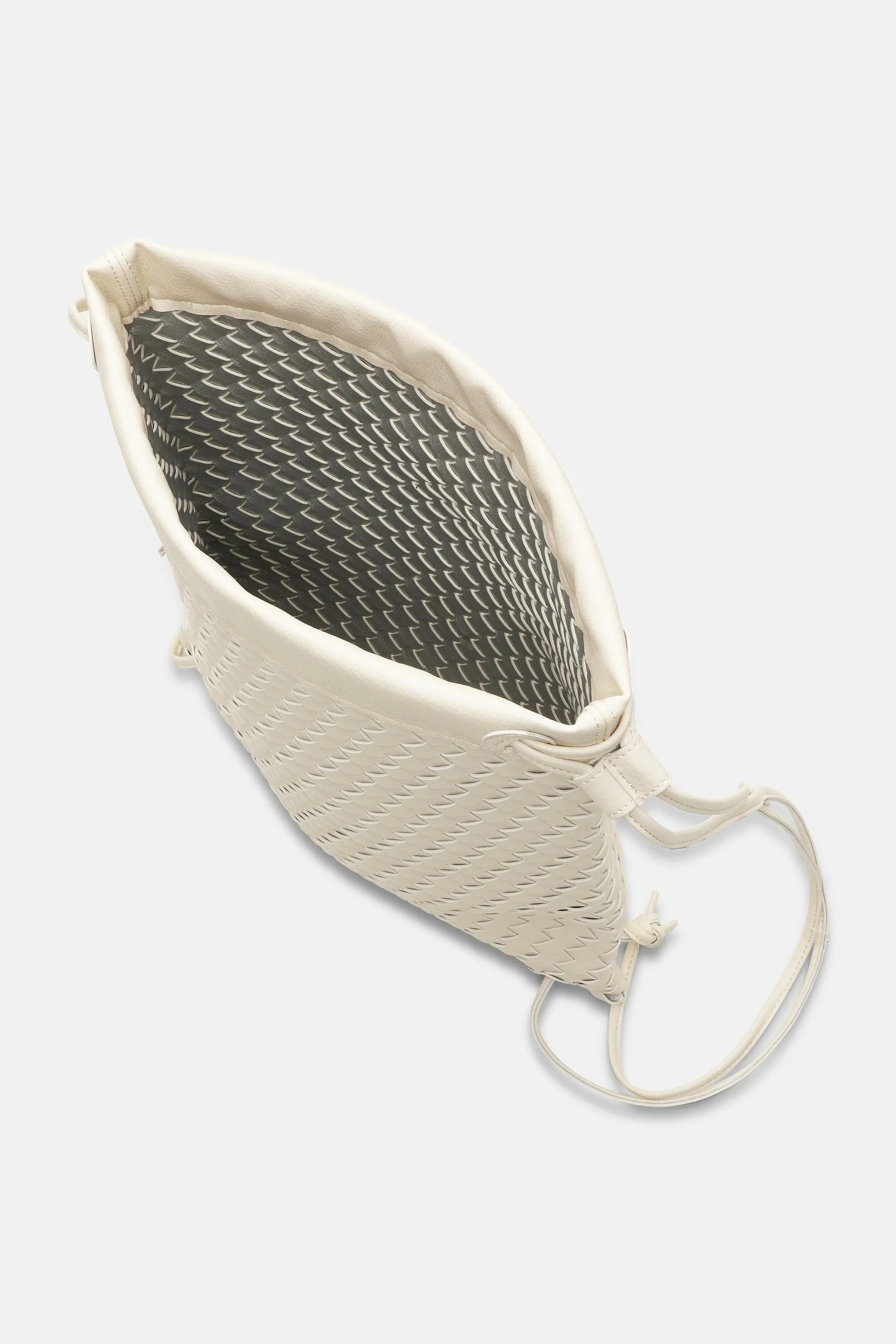 String Backpack - Egg White Silver