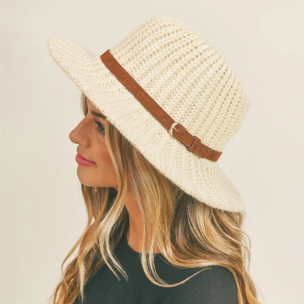 Styline' Knit Wide Brim Panama Hat