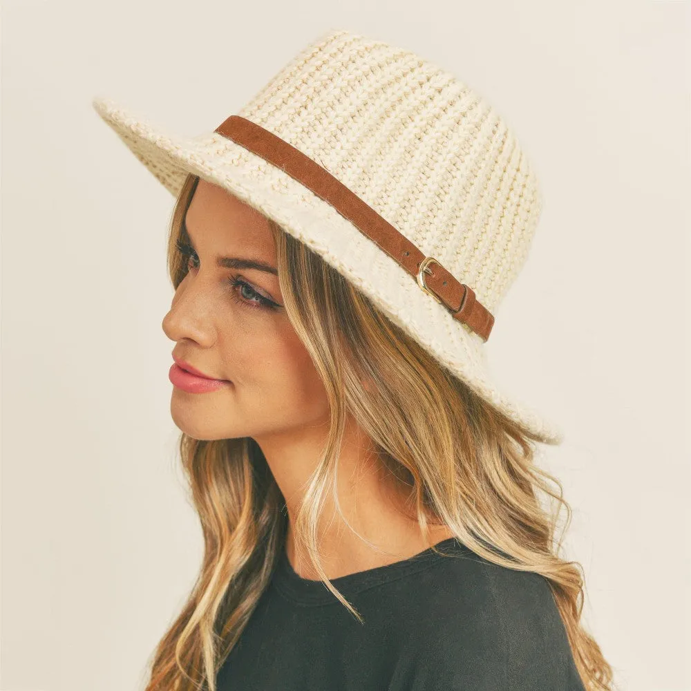 Styline' Knit Wide Brim Panama Hat