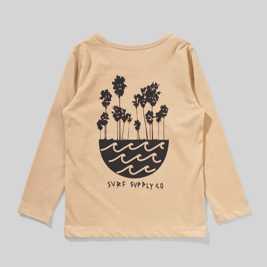 surfbowl long sleeve tee in sand