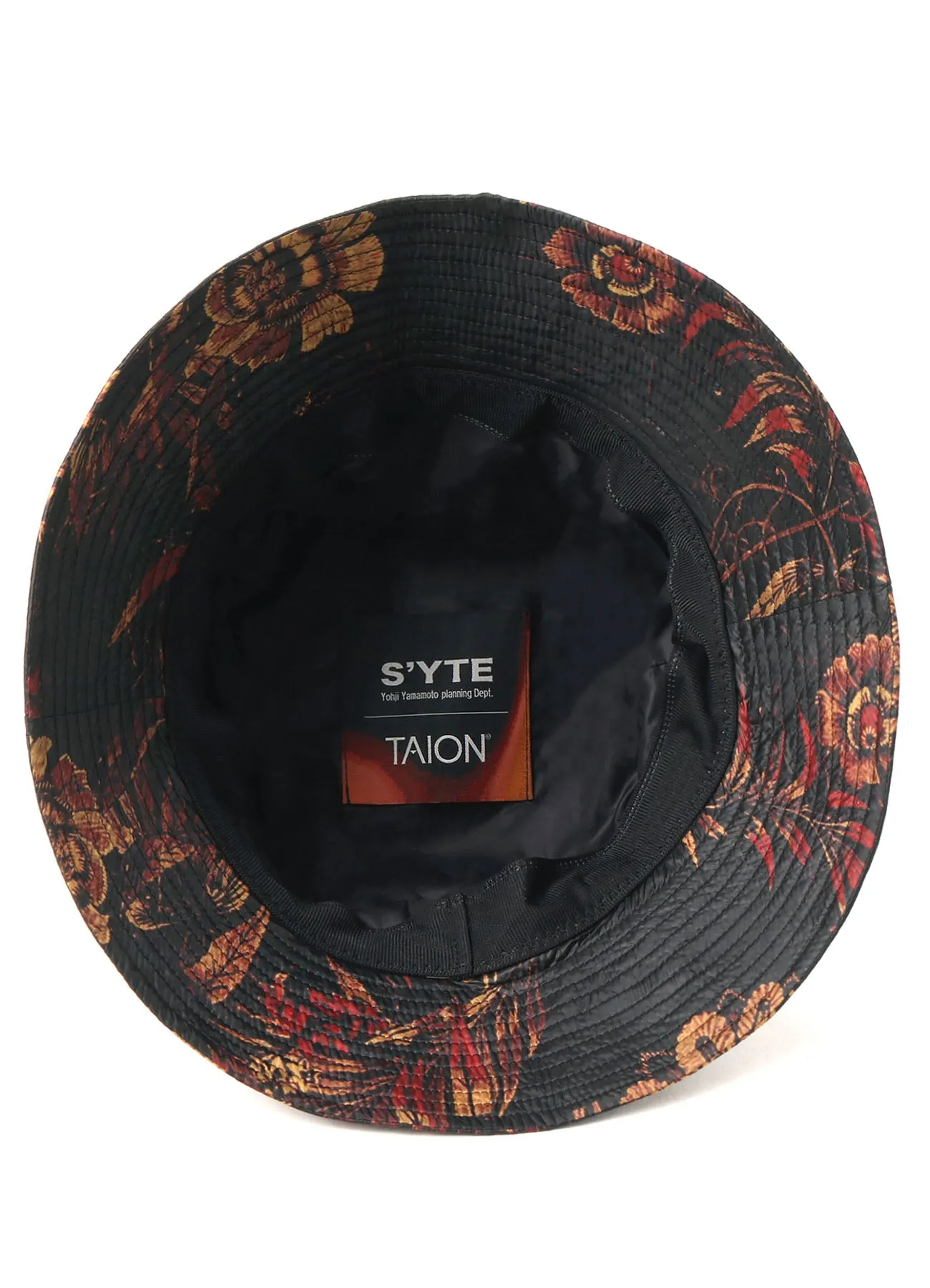 【S'YTE x TAION】Collaboration Collection FLORAL PATTERN QUILTED DOWN BUCKET HAT