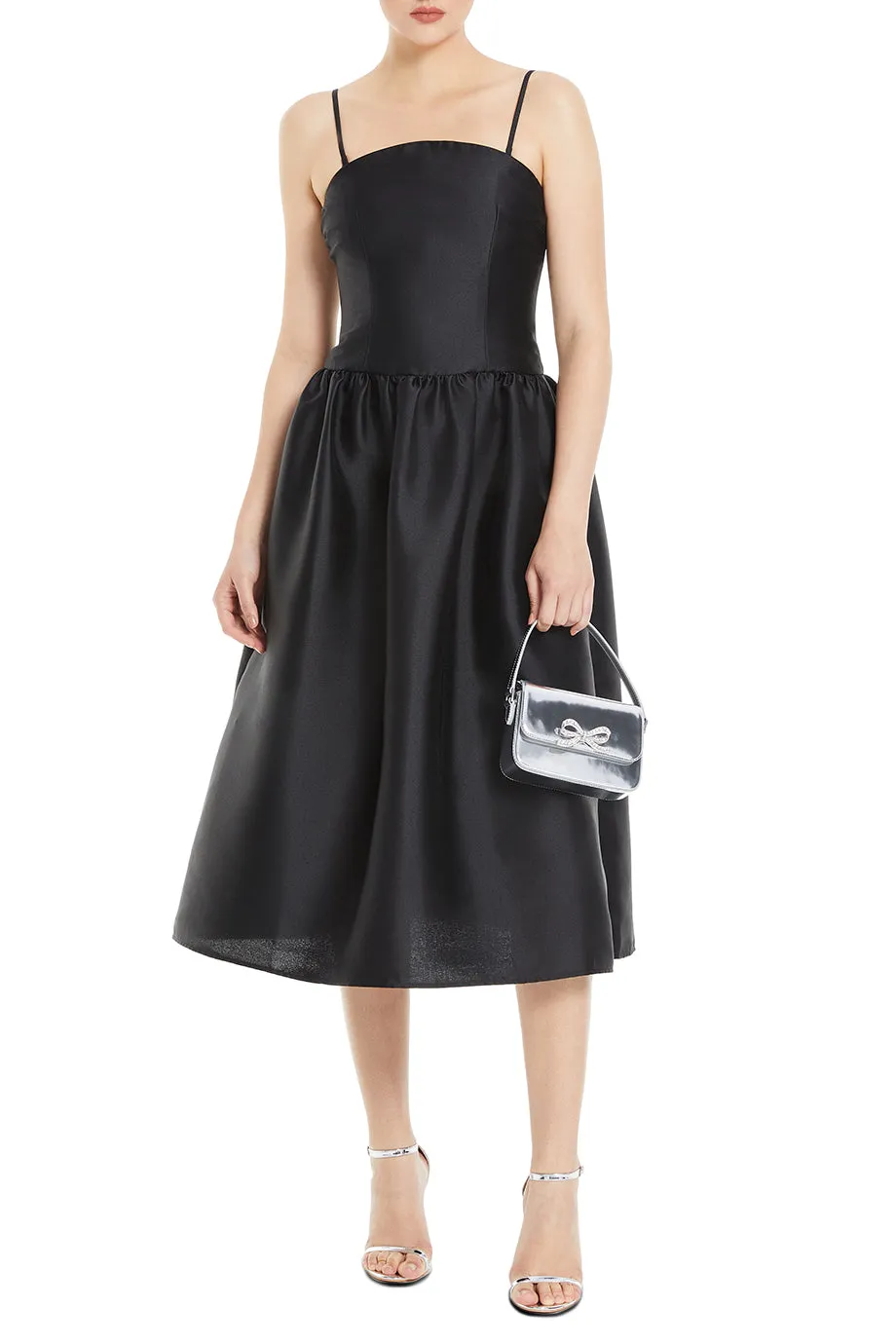 Taffeta Midi Dress