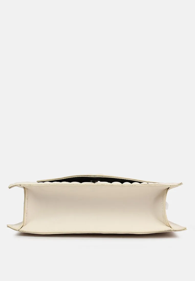 Textured Envelop Sling Bag