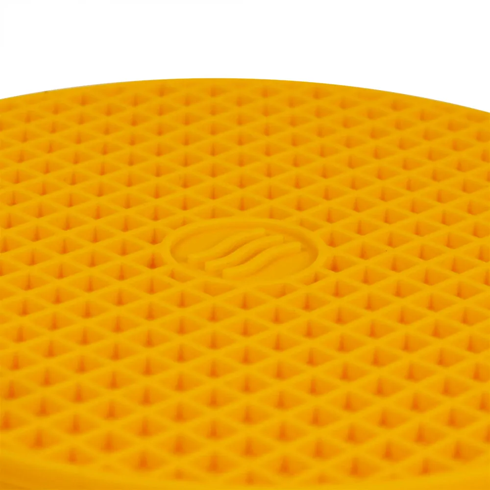 ThermoWorks Hi-Temp Non-Slip Silicone Hotpad/Trivet 600°F, 7 In BPA Free Yellow