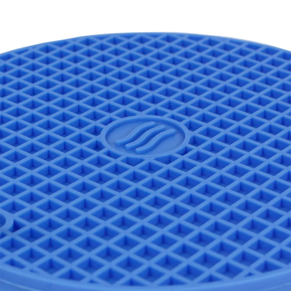 ThermoWorks Hi-Temp Non-Slip Silicone Hotpad/Trivet 600°F, 7 Inch BPA Free Blue