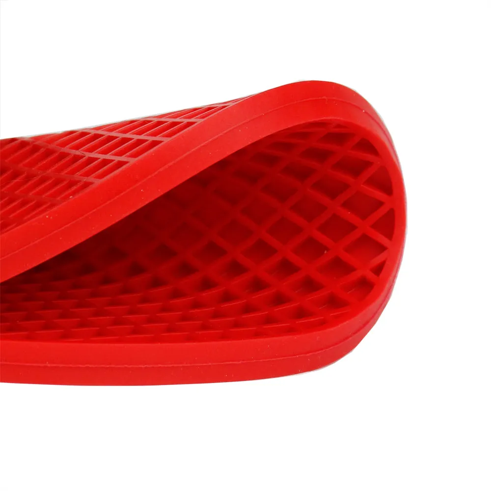 ThermoWorks Hi-Temp Non-Slip Silicone Hotpad/Trivet 600°F, 7 Inch BPA Free Red