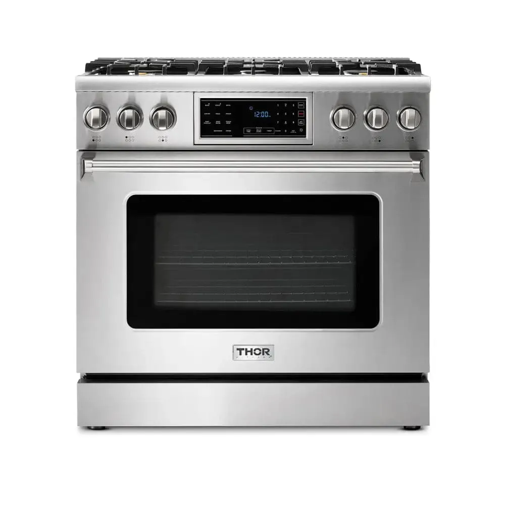 Thor 36 Inch Tilt Panel Professional Gas Range