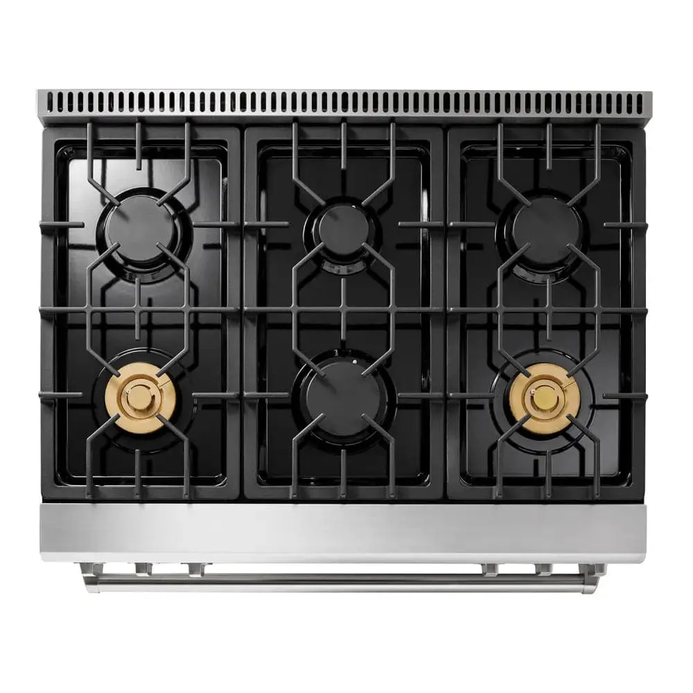 Thor 36 Inch Tilt Panel Professional Gas Range