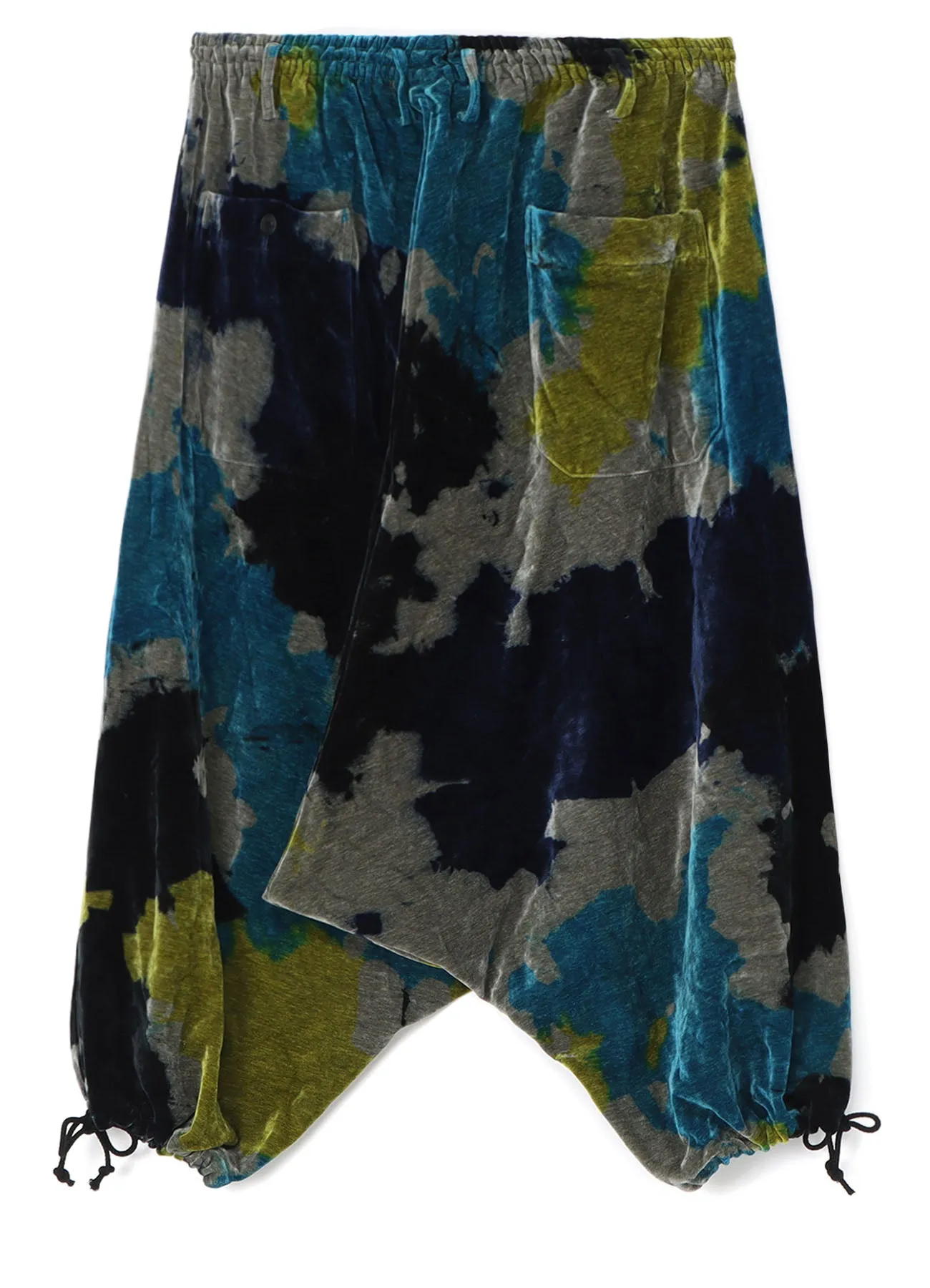 TIE-DYE VELVET BALLOON SARUEL PANTS