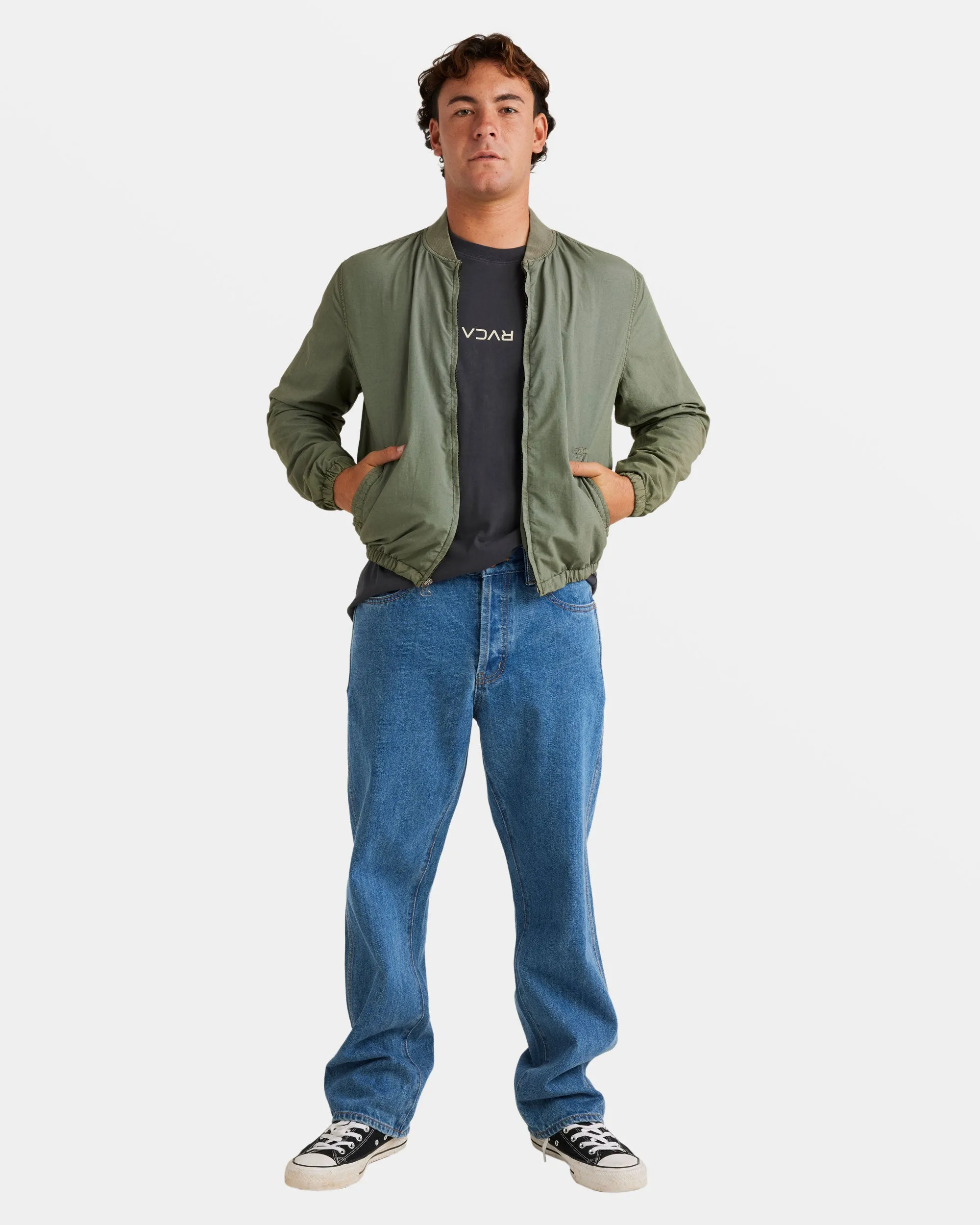 Vacancy Bomber Jacket - Sage Leaf