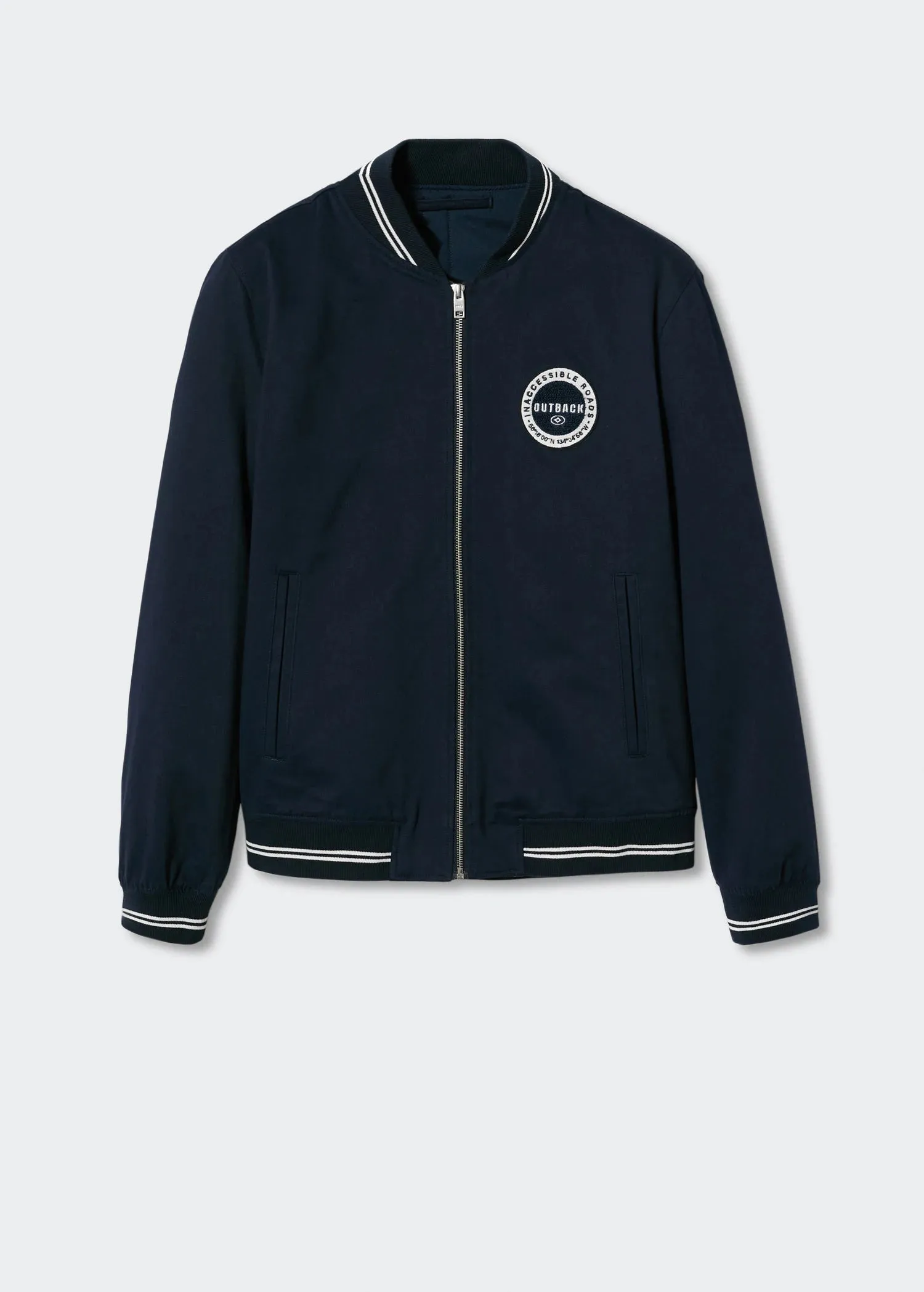 Varsity bomber jacket