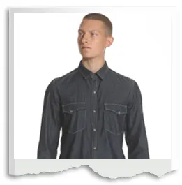 Western Denim Shirt - Dark Indigo