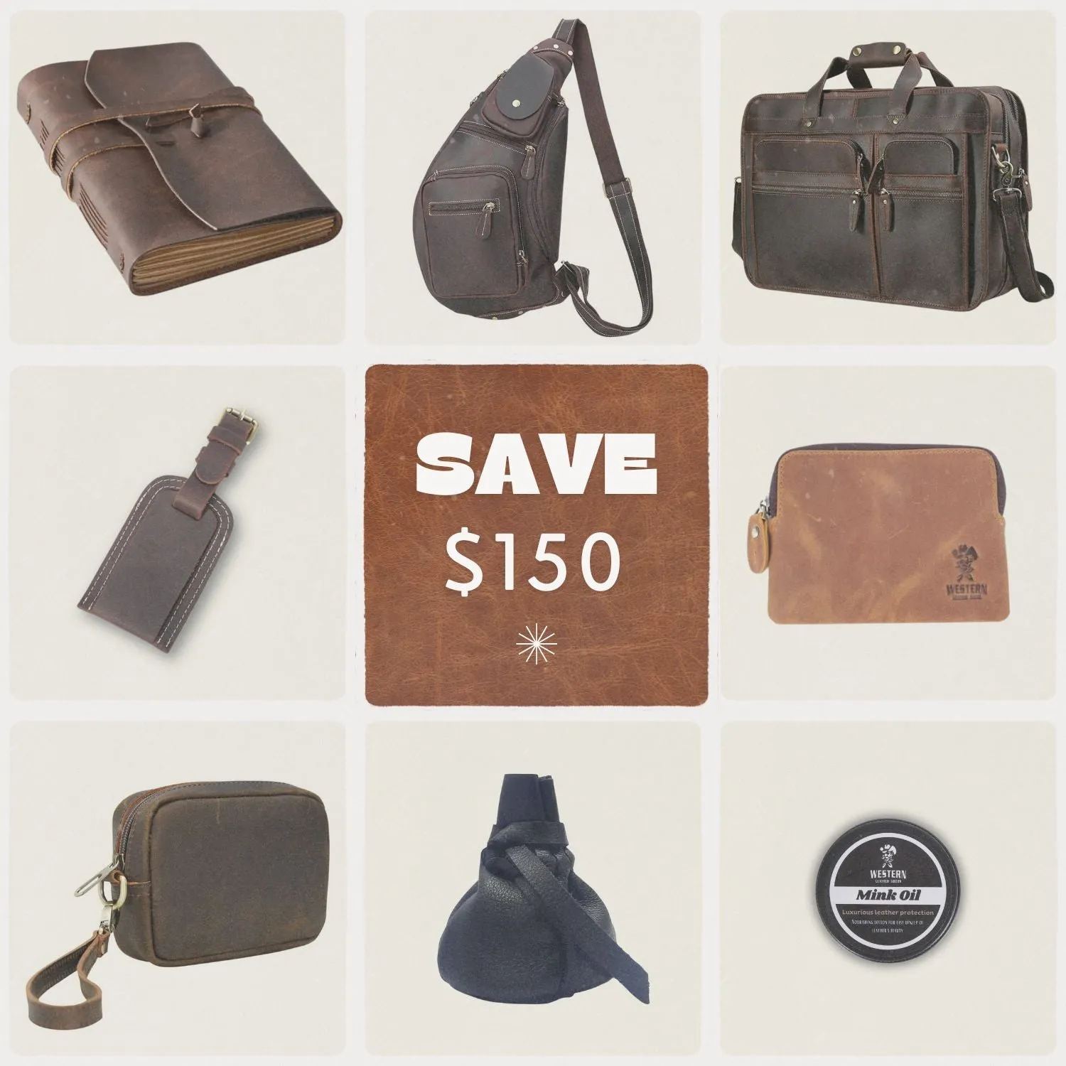 Western Traveler’s Premium Leather Pack