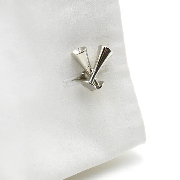 Wine Bottle Opener & Champagne Cup Cufflinks