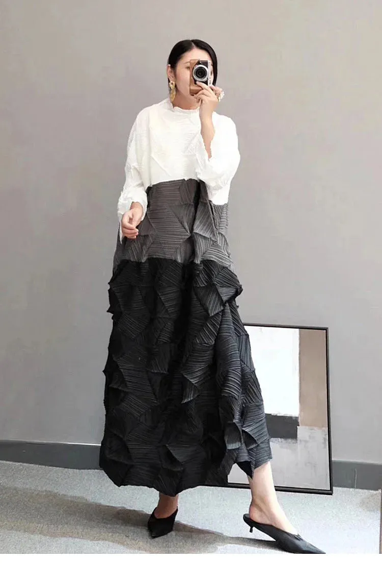 Women's Chic Oversized Japanese Pleated Dress