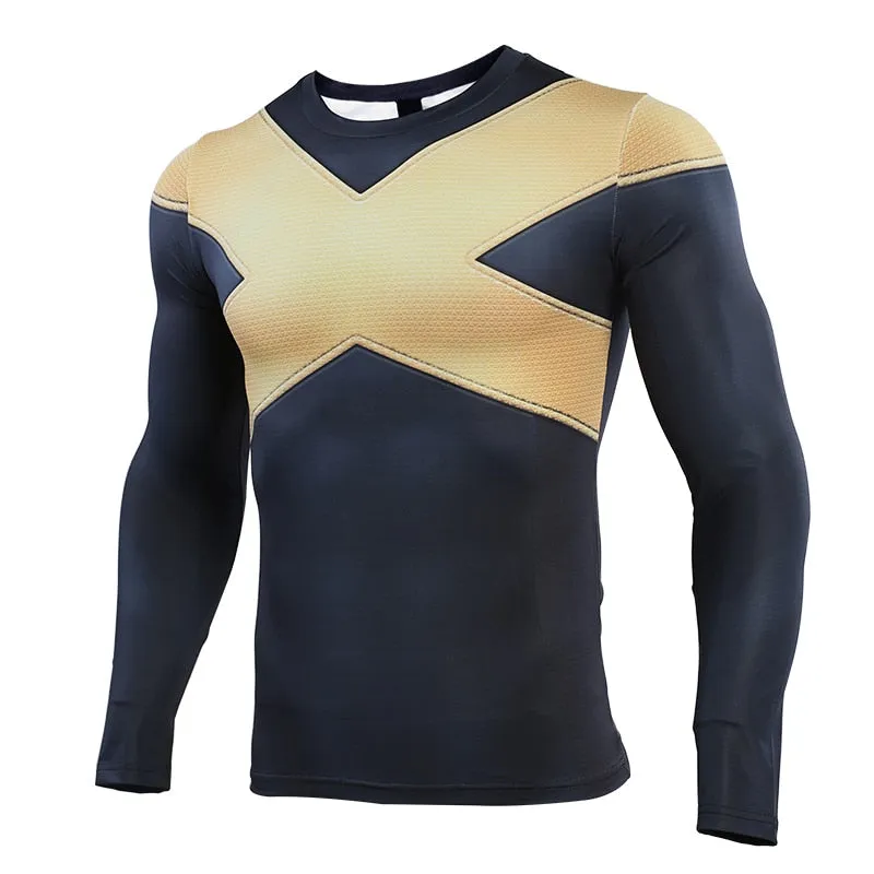 X-Men DARK PHOENIX Long Sleeve Compression Shirt for Men